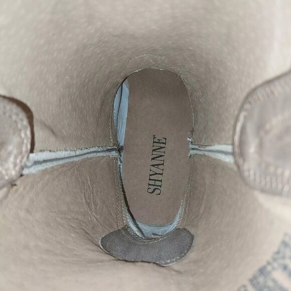 NEW SHYANNE Darby BBW198 Brown Square Toe Mid Calf Western Boots Size 7 M - Picture 7 of 10